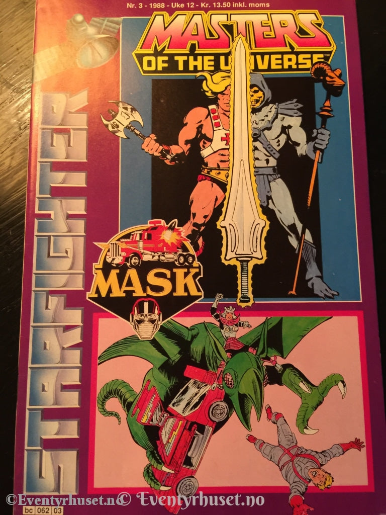 Starfighter 1988/03. Masters Of The Universe (Motu) & Mask. Fn. Tegneserieblad