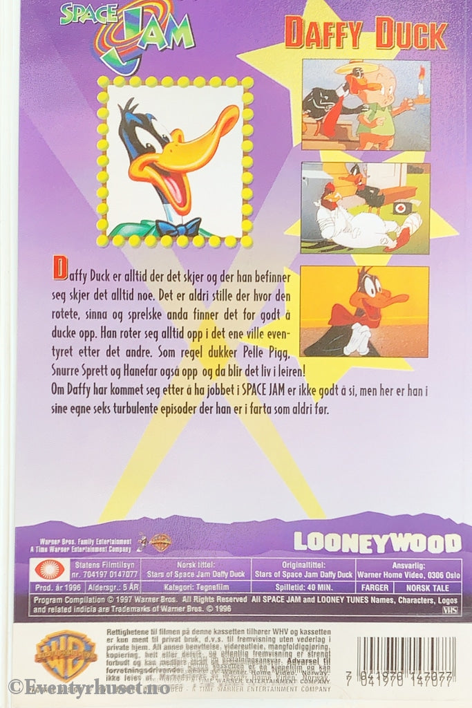 Stars Of Space Jam - Daffy Duck. 1996. Vhs. Vhs
