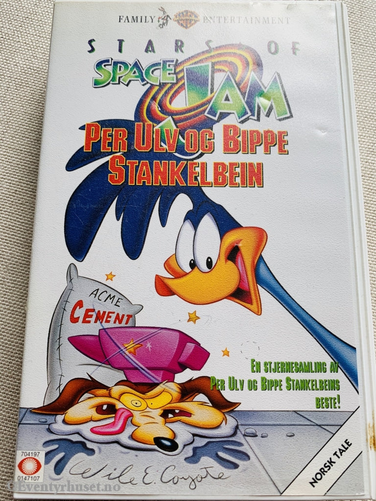 Stars Of Space Jam. Per Ulv Og Bippe Stankelbein. 1996. Vhs. Vhs