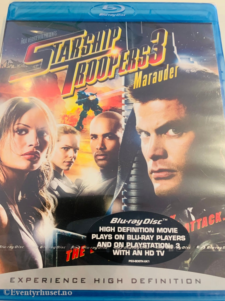 Starship Troopers 3. Blu-Ray. Ny I Plast! Blu-Ray Disc