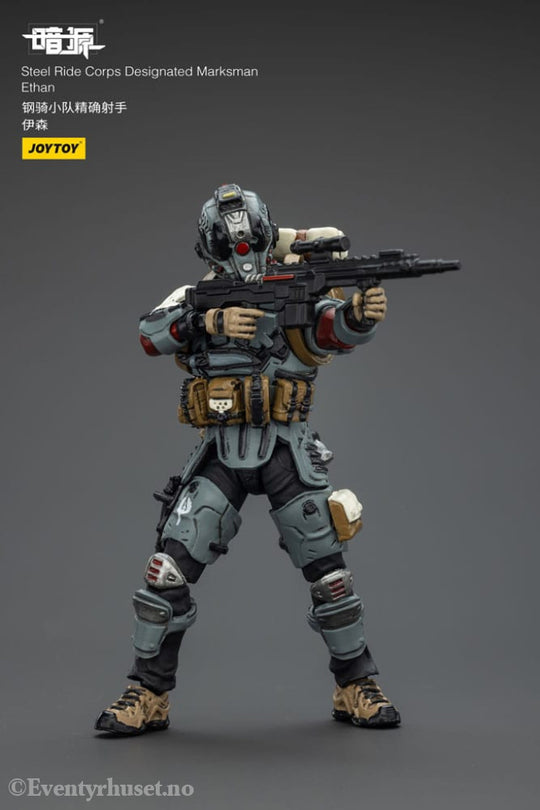 Steel Ride Corps Dark Source Action Figur Designated Marksman Ethan 7 cm Toys