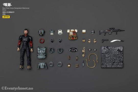 Steel Ride Corps Dark Source Action Figur Designated Marksman Ethan 7 cm Toys