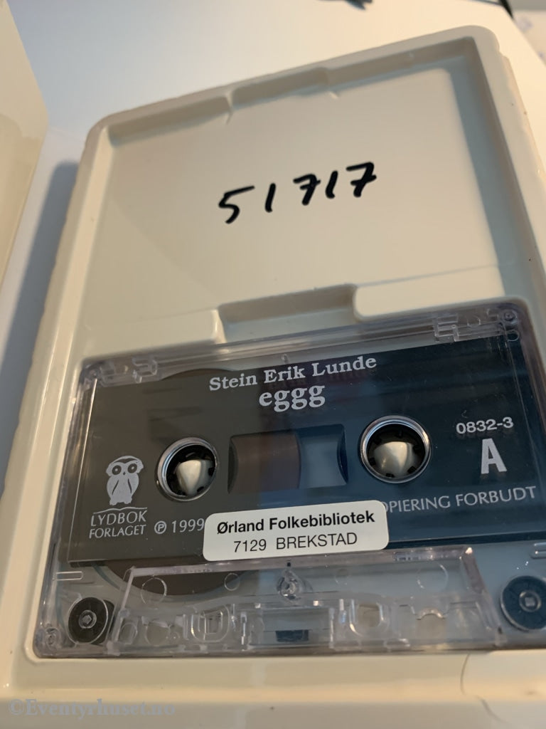 Stein Erik Lunde. 1999. Egg. Lydbok På 1 Kassett. Kassettbok