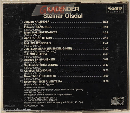 Kalender 1987 . Musikk-CD.