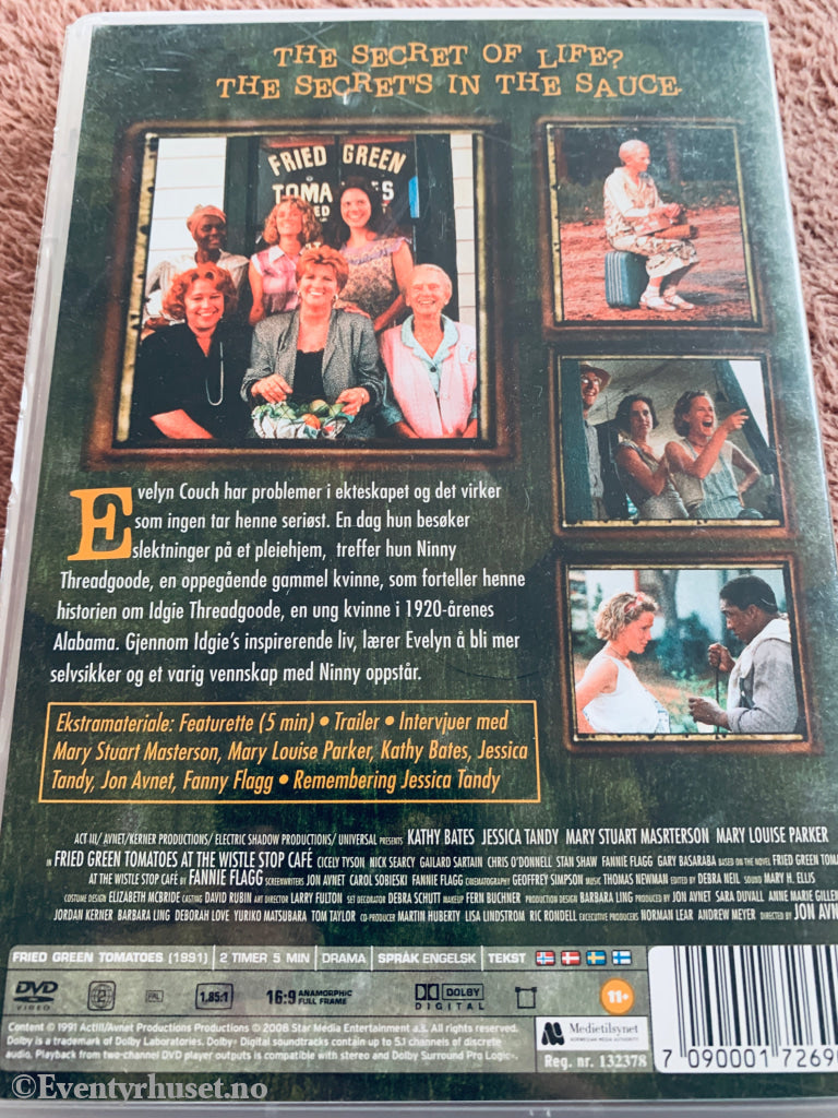 Stekte grønne tomater (1991). DVD.