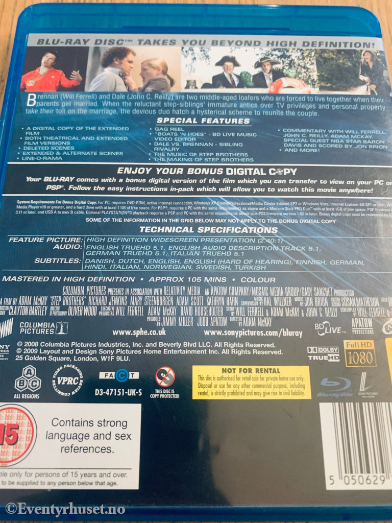 Step Brothers (2008). Blu-Ray.