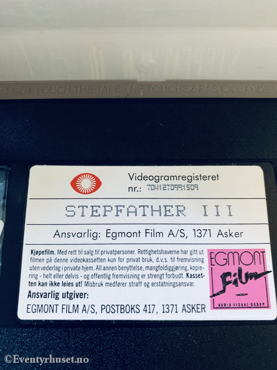 Stepfather 3. 1991. Vhs. Vhs
