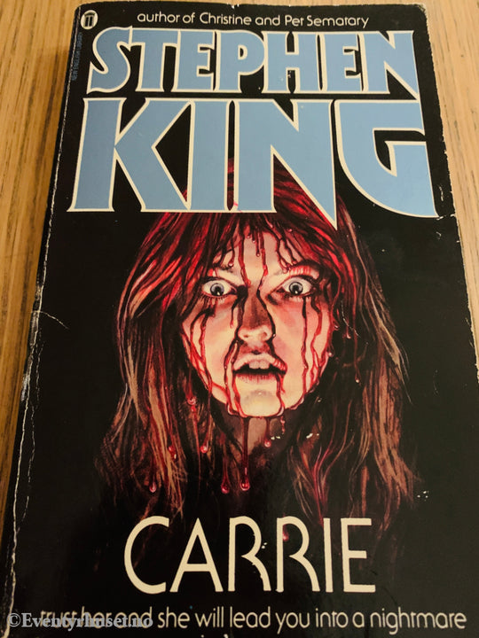 Stephen King. 1974. Carrie. Bok.