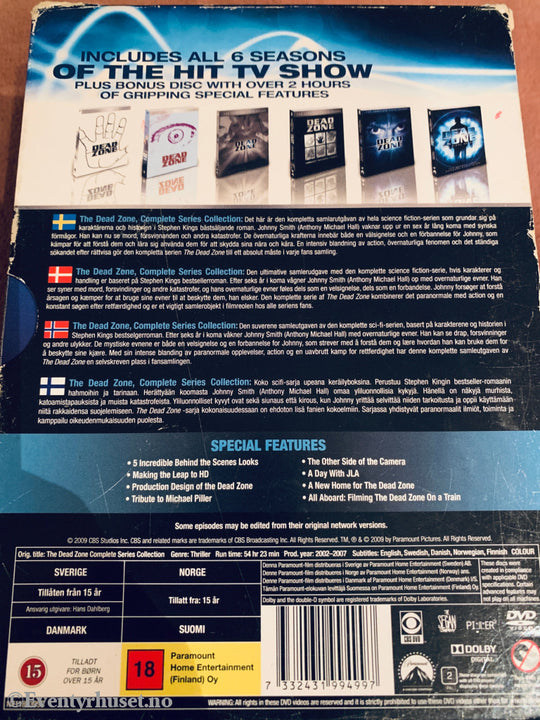 Stephen King. The Dead Zone (2002-2007). DVD samleboks.