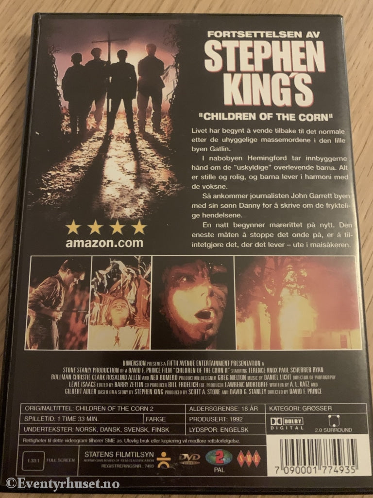 Stephen Kings Children Of The Corn 2. 1992. Dvd. Dvd