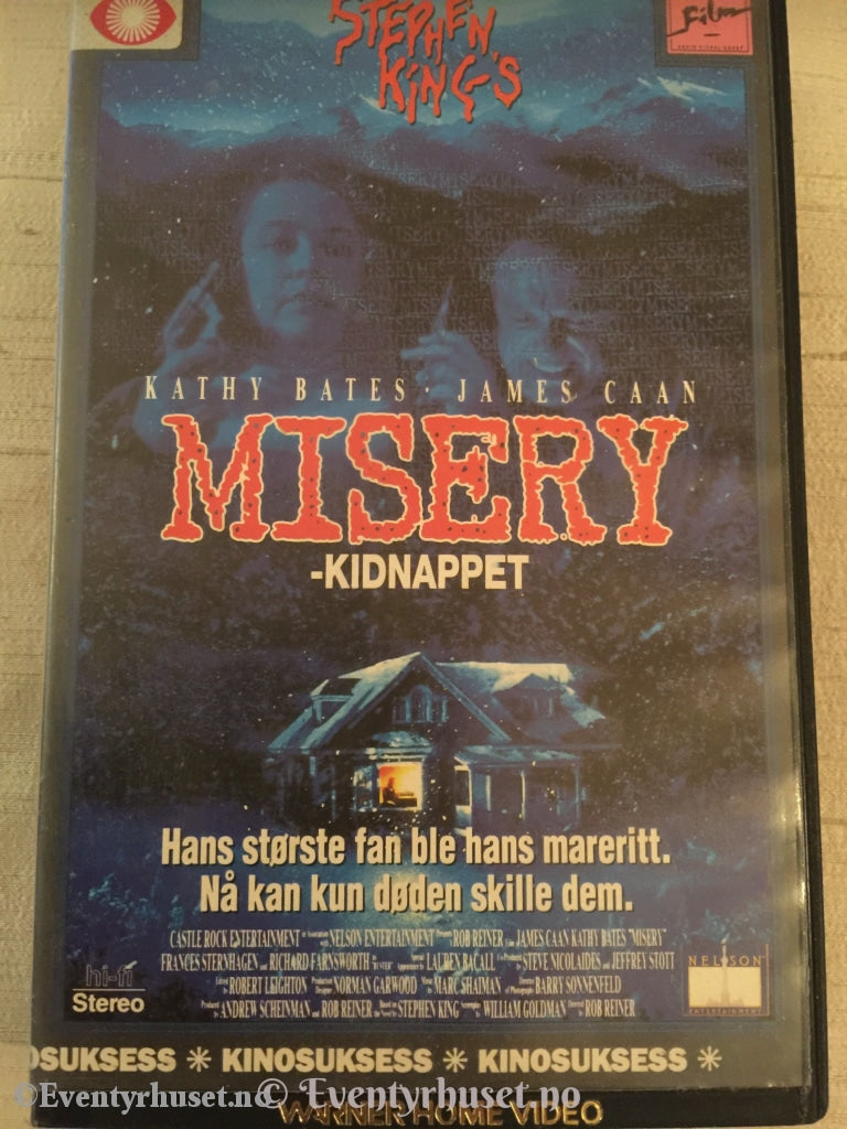 Stephen Kings Misery - Kidnappet. Vhs Big Box.