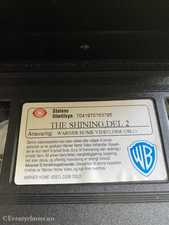 Stephen Kings The Shining Del 2. 1997. Vhs. Vhs