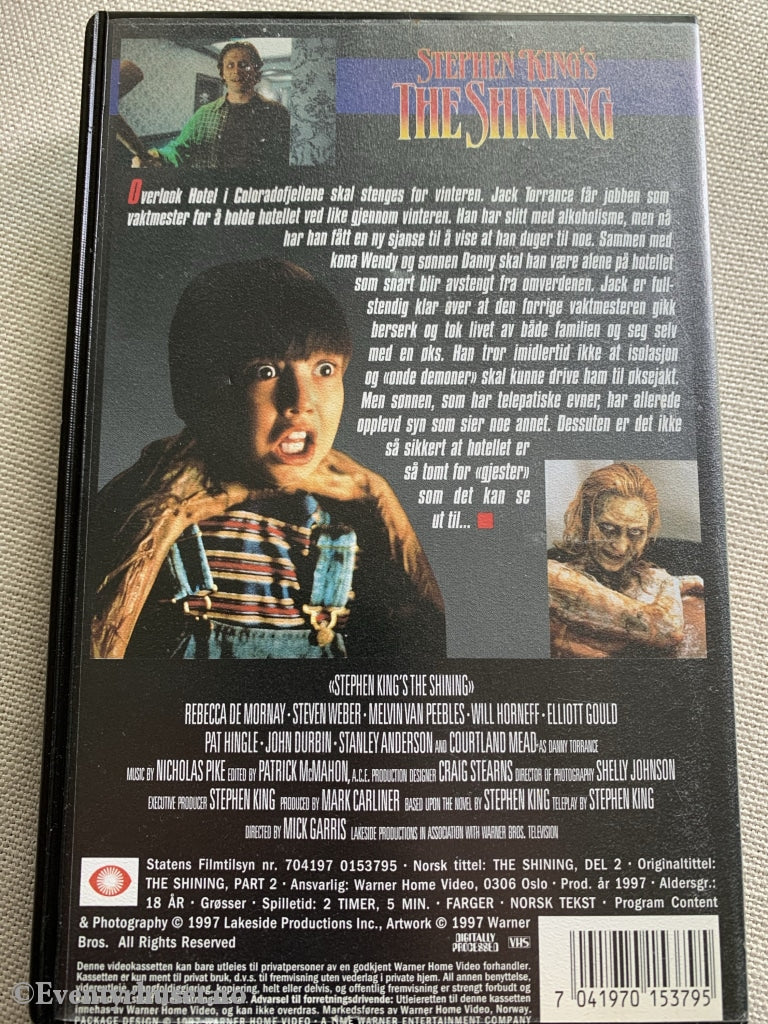 Stephen Kings The Shining Del 2. 1997. Vhs. Vhs