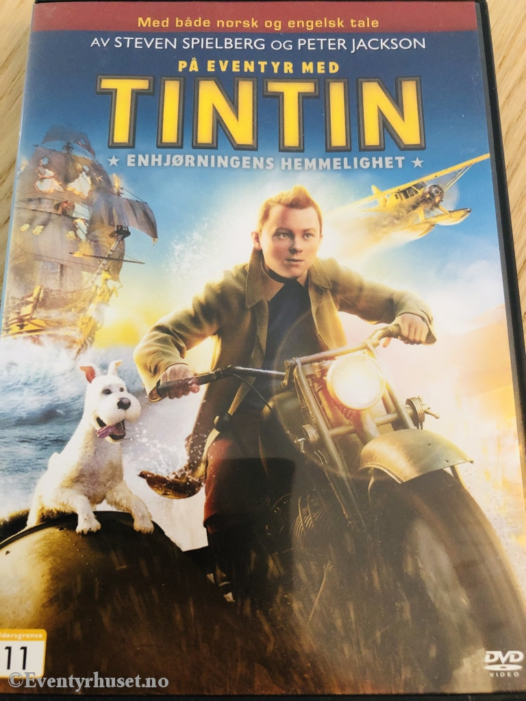 Steven Spielberg. På Eventyr Med Tintin. Enhjørningens Hemmelighet. 2011. Dvd. Dvd