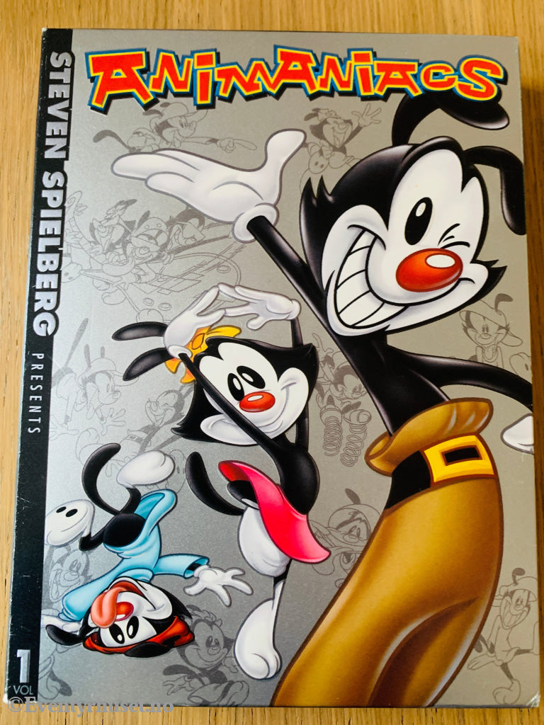 Steven Spielberg presenterer Animaniacs. Vol. 1 DVD samleboks.