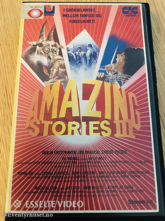 Steven Spielbergs Amazing Stories Iii. 1986. Vhs Big Box.