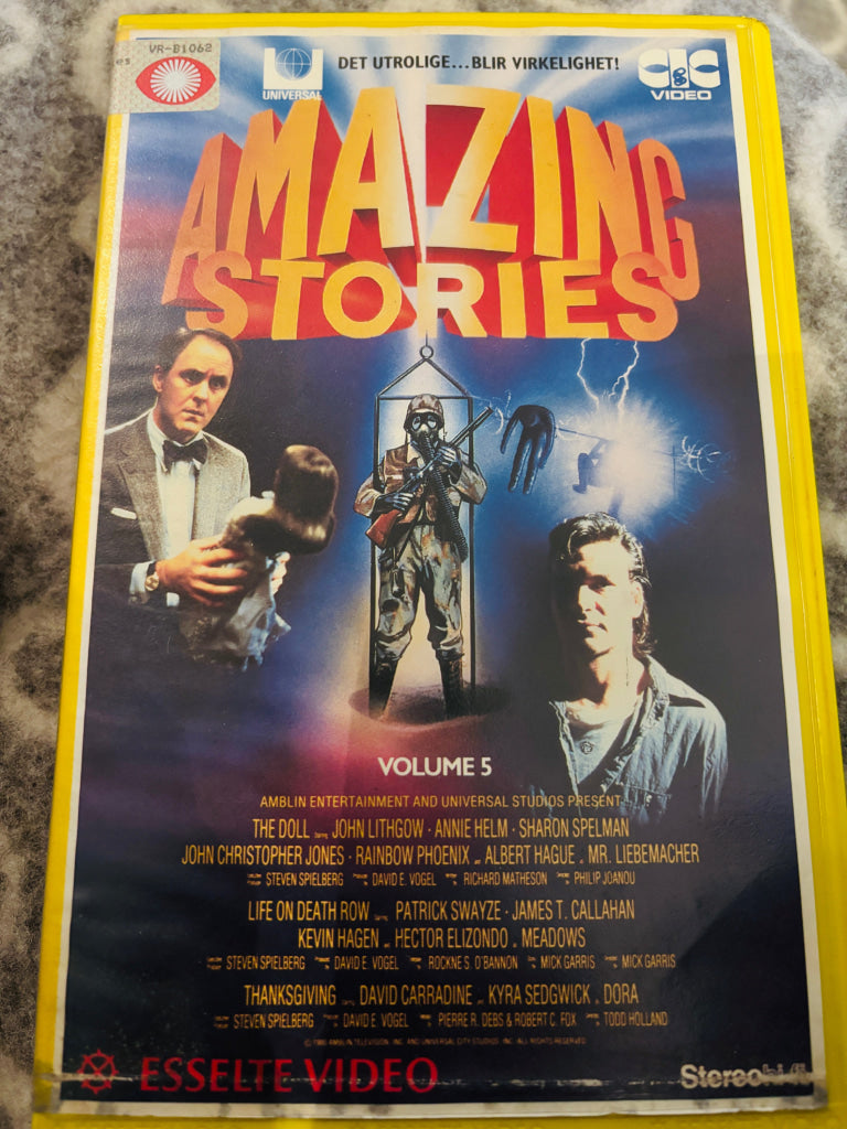Steven Spielberg’s Amazing Stories V. 1987. VHS Big Box. VHS Big Box