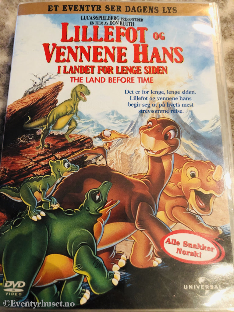 Steven Spielbergs Lillefot Og Vennene Hans. I Landet For Lenge Siden. 1988. Dvd. Dvd