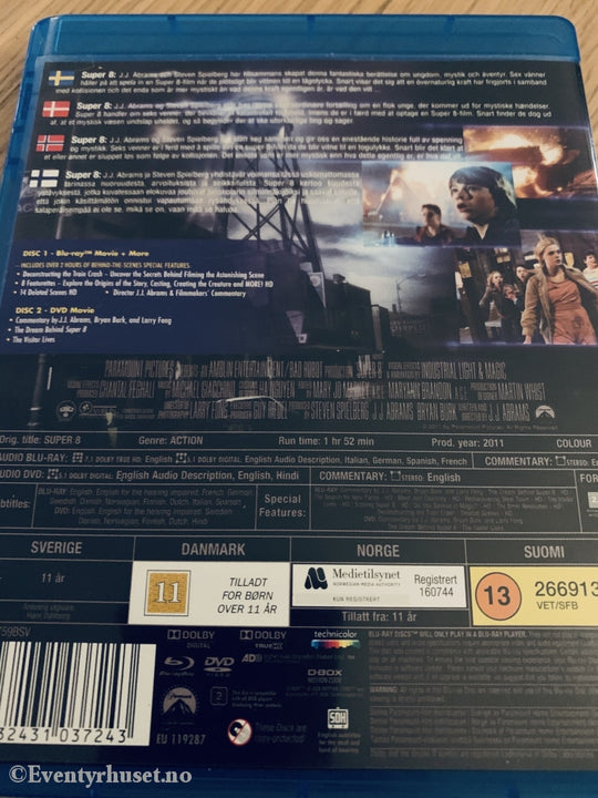 Steven Spielbergs Super 8. 2011. Blu Ray. Blu-Ray Disc