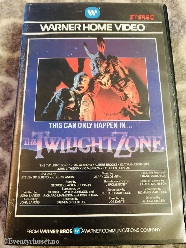 Steven Spielberg’s The Twilight Zone. På Grensen Til Det Ukjente. 1988. Vhs Big Box. Box