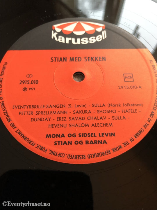 Stian Med Sekken. Av Mona Og Sidsel Levin. 1971. Lp. Lp Plate