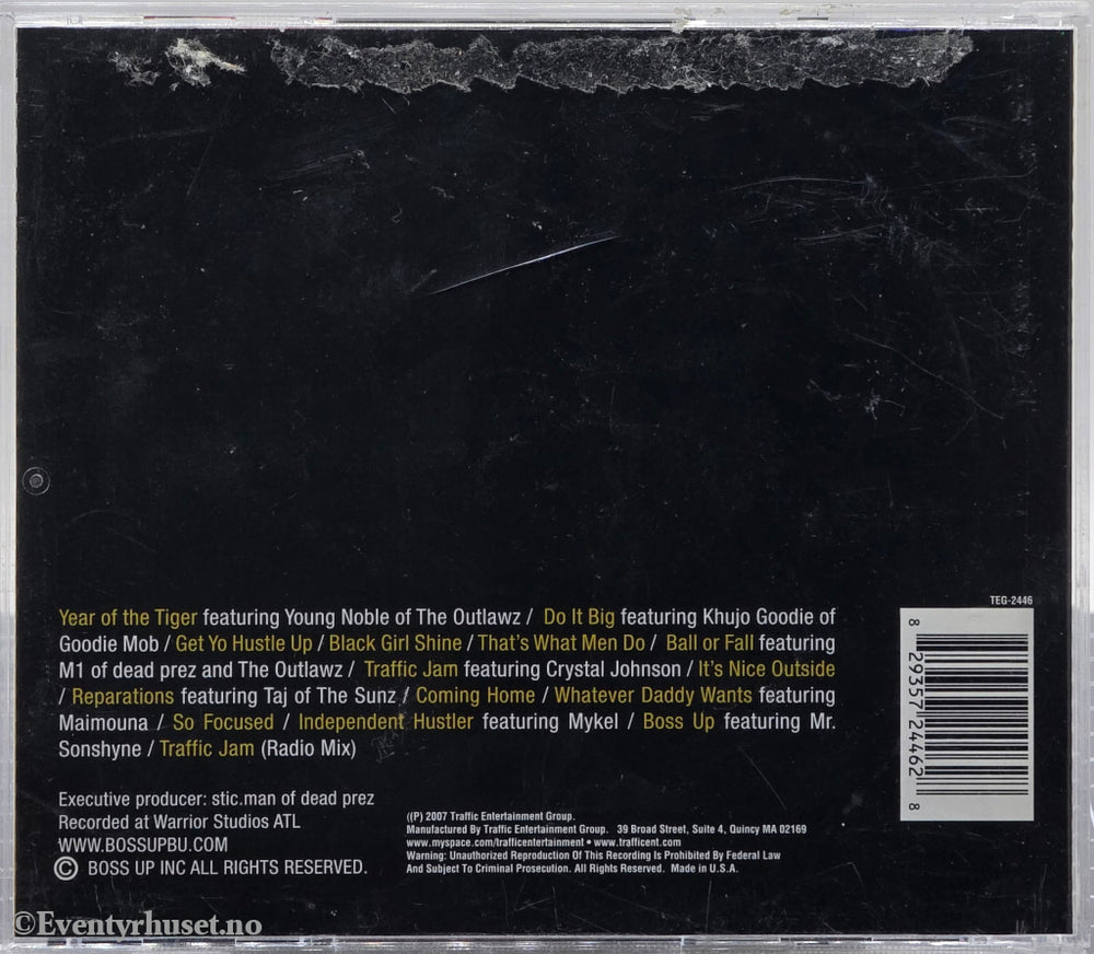 stic.man of dead prez. 2007. Manhood. CD.