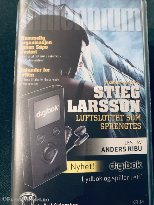 Stieg Larsson. Luftslottet Som Sprengtes. Lydbok (Digikort) Og Spiller I Ett!