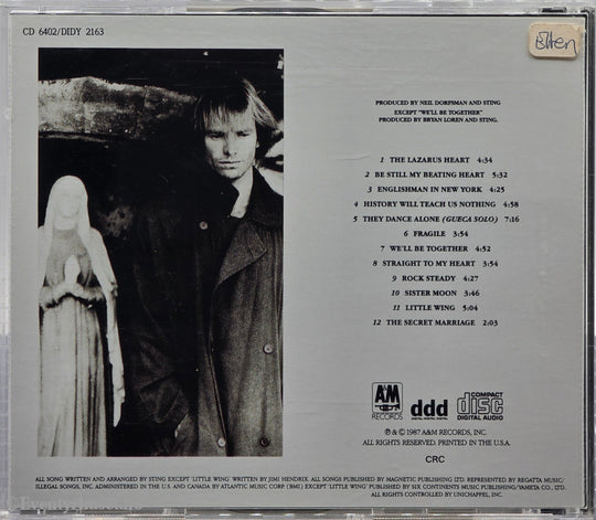 Sting. ...Nothing Like the Sun. 1987. Musikk-CD.