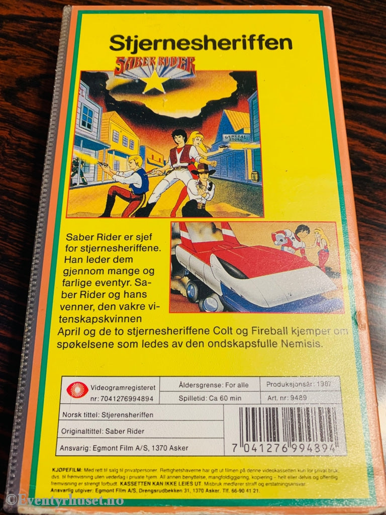 Stjernesheriffen (Saber Rider). 1987. Vhs. Vhs