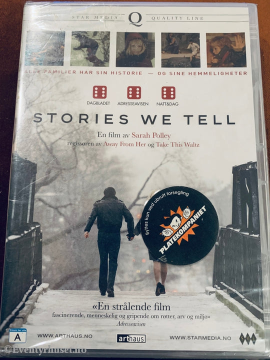 Stories We Tell. Dvd. Ny I Plast! Dvd