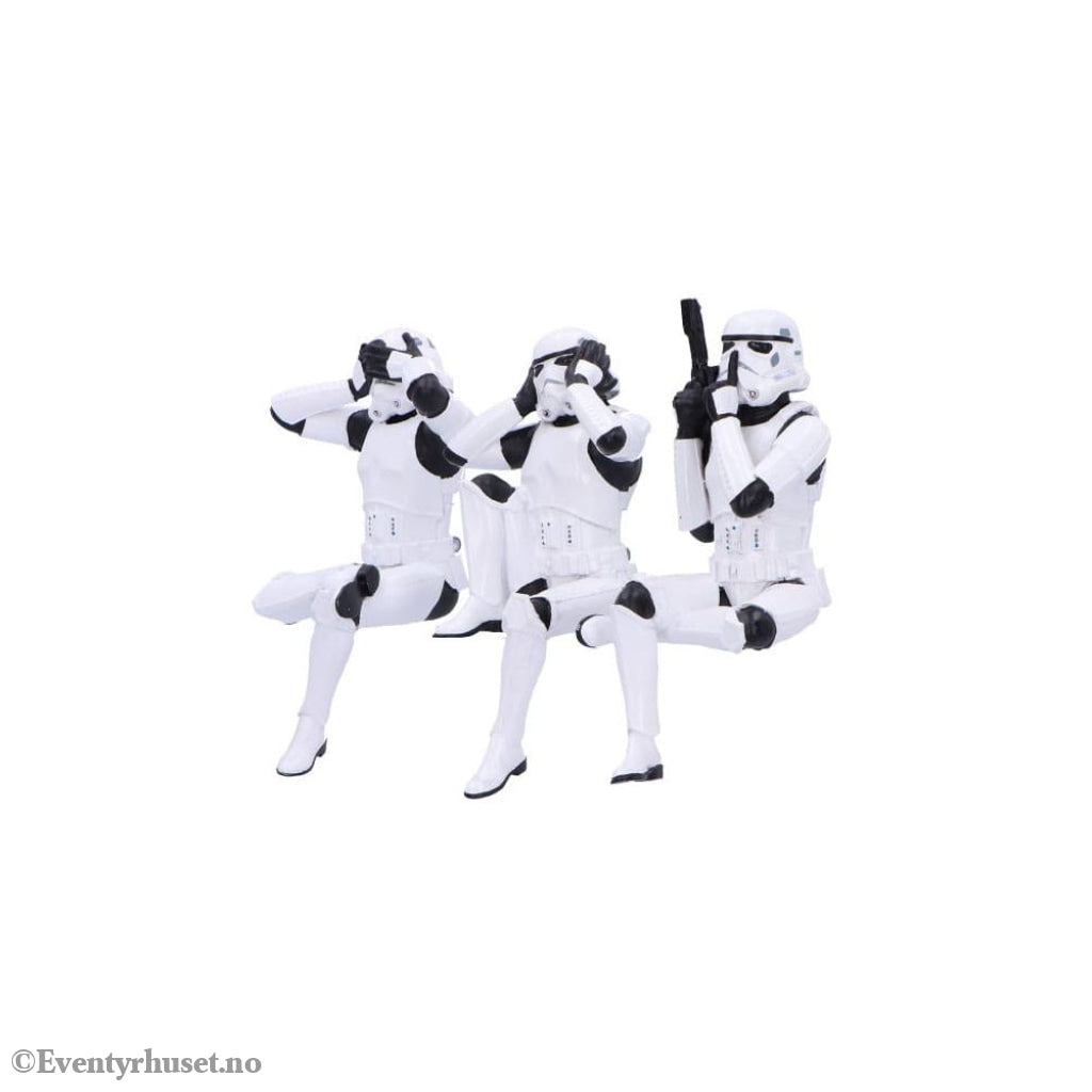 Stormtrooper Figures Three Wise Sitting Stormtroopers 11 cm Home & Gifts