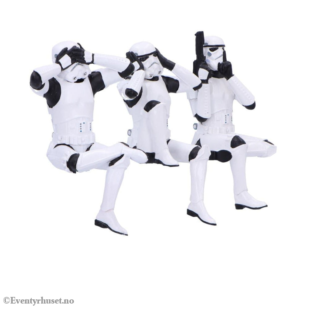 Stormtrooper Figures Three Wise Sitting Stormtroopers 11 cm Home & Gifts