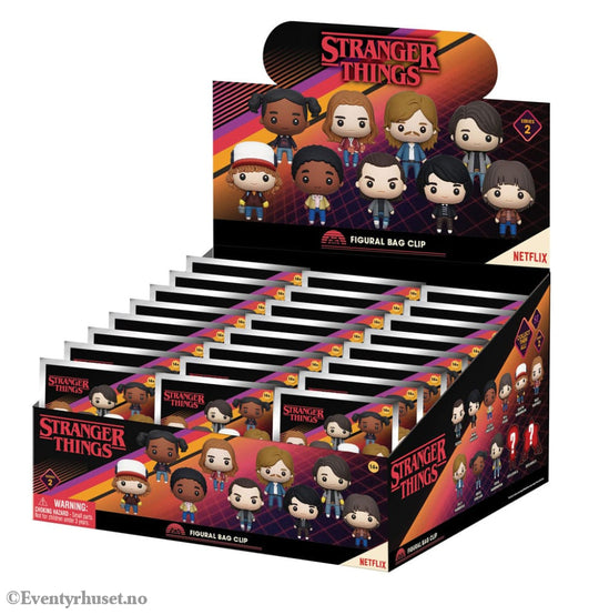 Stranger Things 3D PVC Bag Clips Series 2 Display (24) Fashion & Accessories