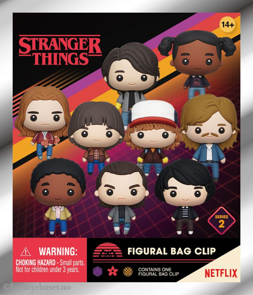 Stranger Things 3D PVC Bag Clips Series 2 Display (24) Fashion & Accessories
