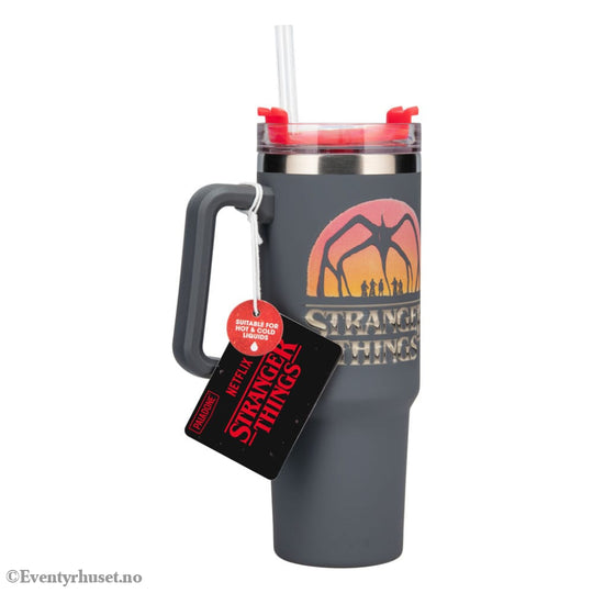 Stranger Things 5 Drinking cup with straw 900 ml Home & Gifts