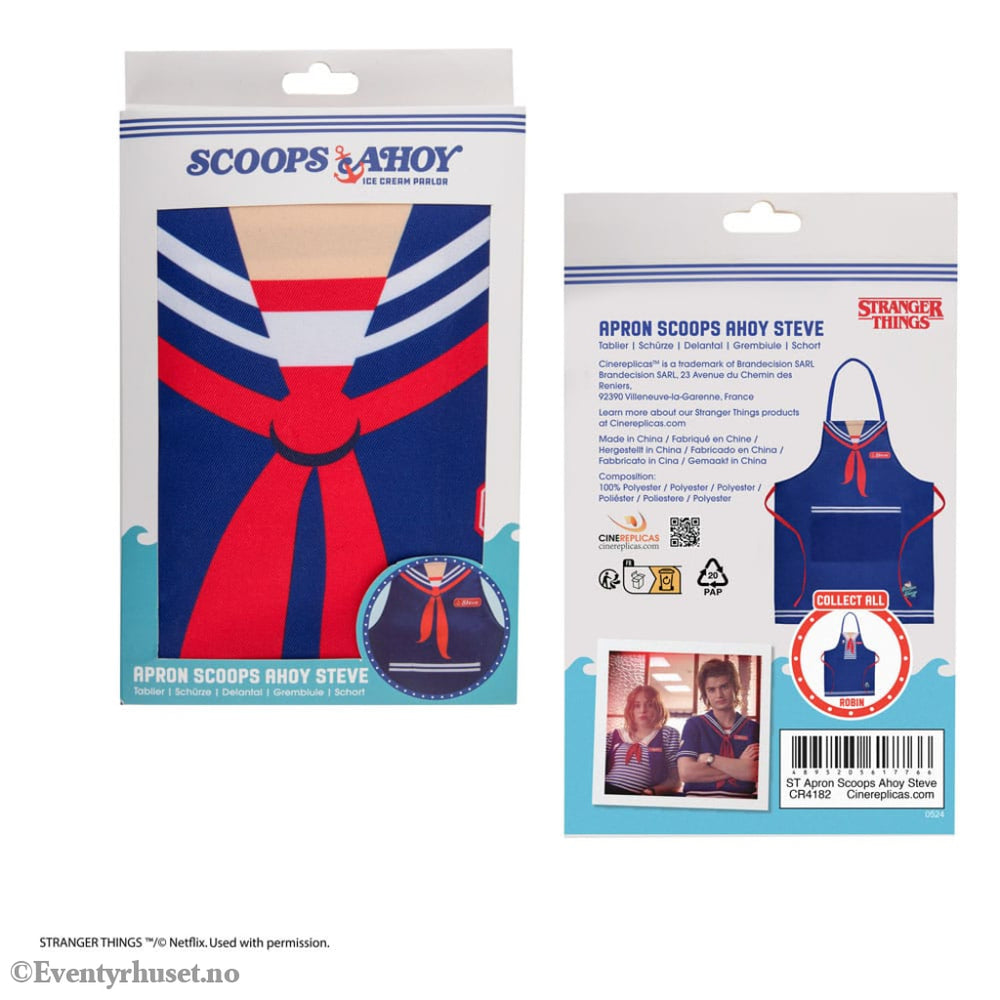 Stranger Things Apron Scoops Ahoy Steve Home & Gifts