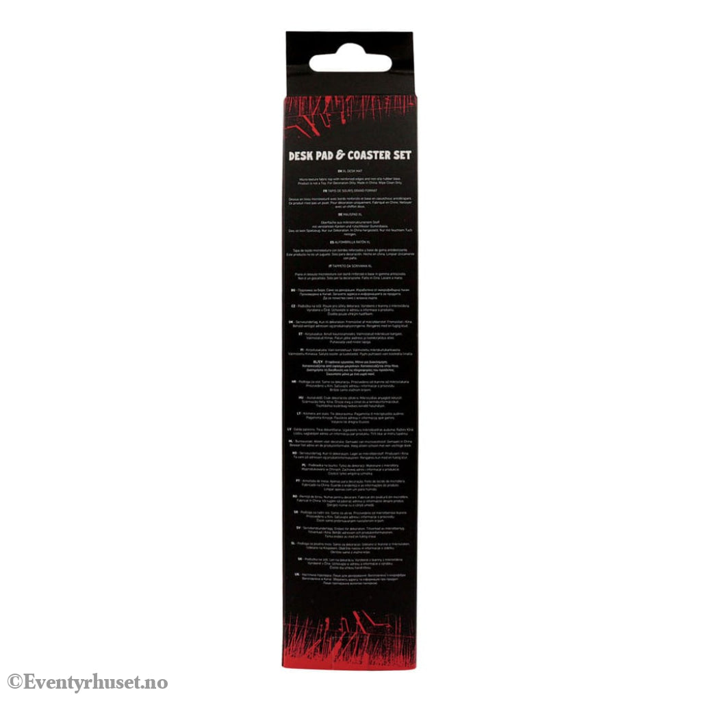 Stranger Things Desk Pad & Coaster Set Hellfire Club Home & Gifts