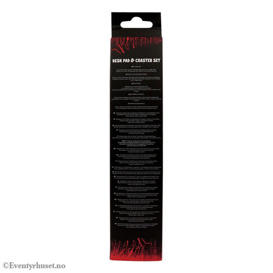 Stranger Things Desk Pad & Coaster Set Hellfire Club Home & Gifts