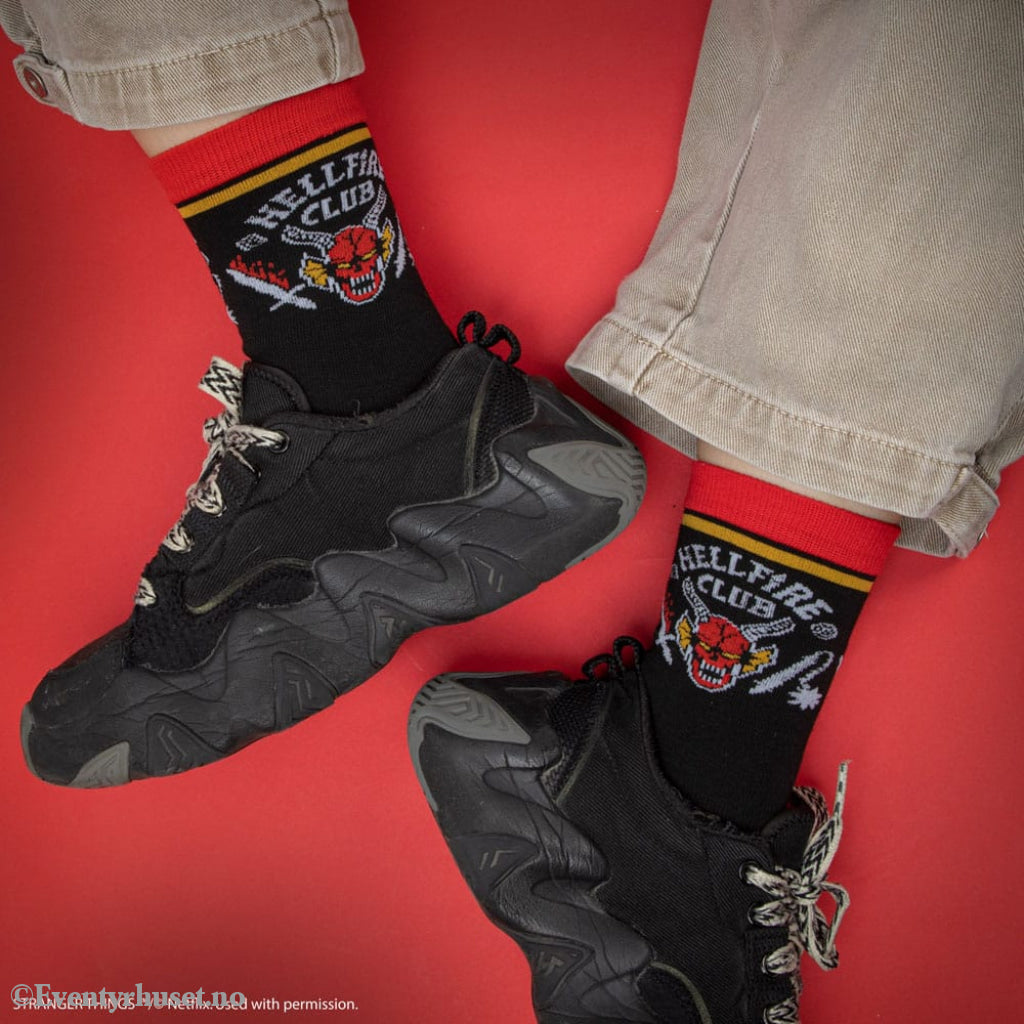 Stranger Things: Hellfire Club Set of 3 Socks Fashion & Accessories