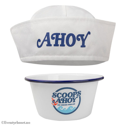 Stranger Things Ice Cream Bowl with Sailor Hat Scoops Ahoy Home & Gifts
