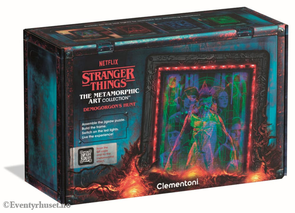 Stranger Things Metamorphic Art Collection Jigsaw Puzzle with Light-Up Effect Demogorgon (520 pieces) Games