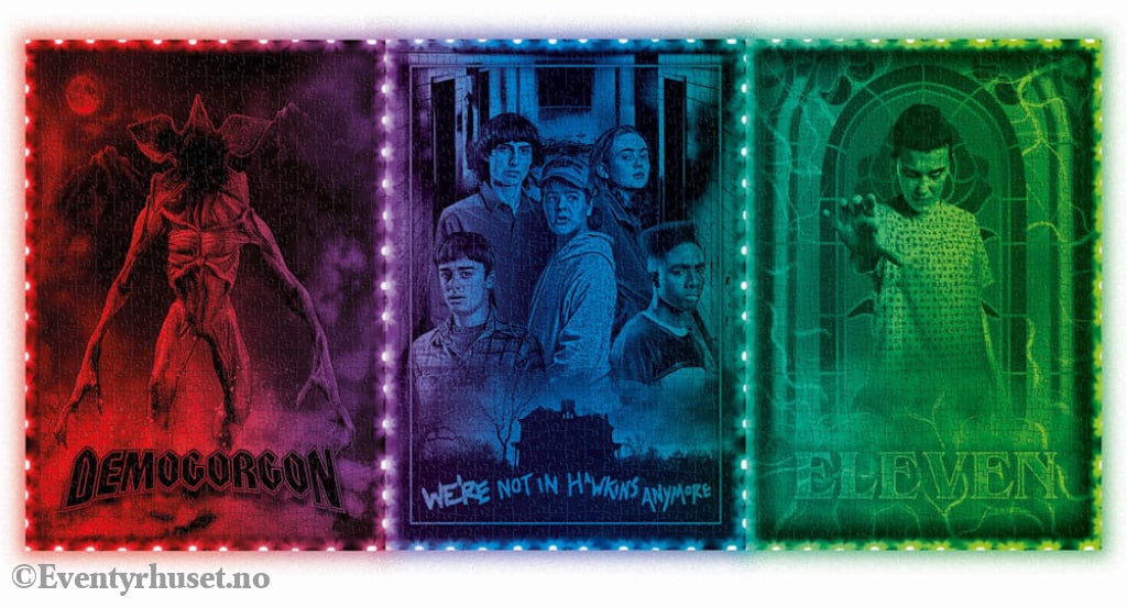 Stranger Things Metamorphic Art Collection Jigsaw Puzzle with Light-Up Effect Demogorgon (520 pieces) Games