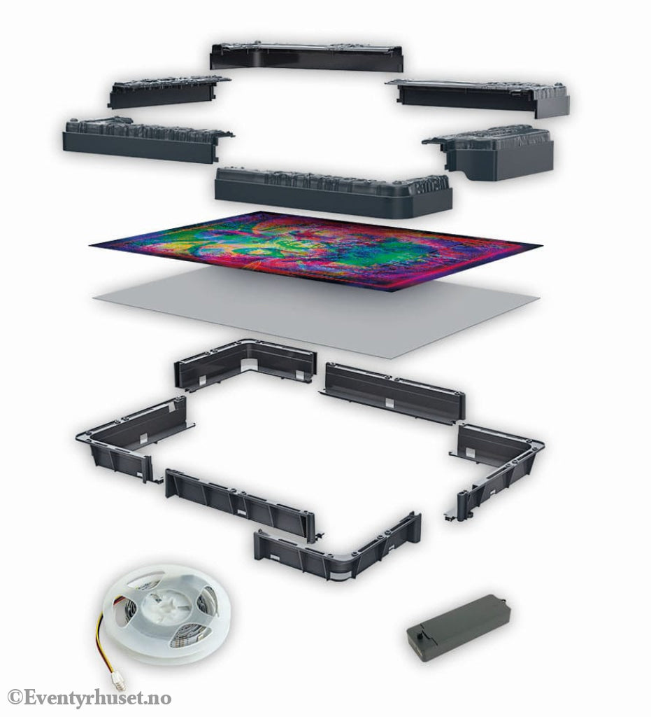 Stranger Things Metamorphic Art Collection Jigsaw Puzzle with Light-Up Effect The Upside (520 pieces) Games