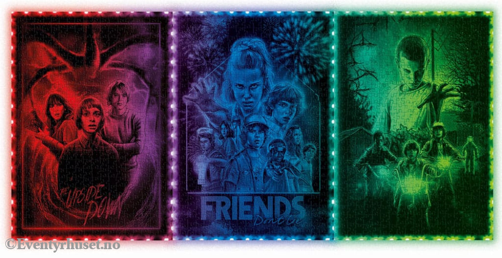 Stranger Things Metamorphic Art Collection Jigsaw Puzzle with Light-Up Effect The Upside (520 pieces) Games