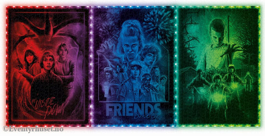 Stranger Things Metamorphic Art Collection Jigsaw Puzzle with Light-Up Effect The Upside (520 pieces) Games