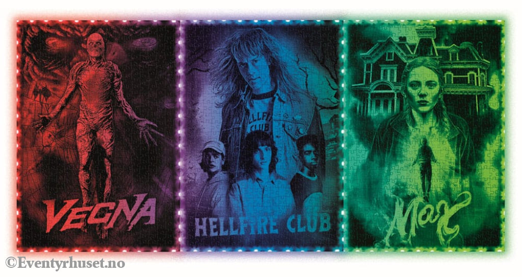 Stranger Things Metamorphic Art Collection Jigsaw Puzzle with Light-Up Effect Vecna (520 pieces) Games