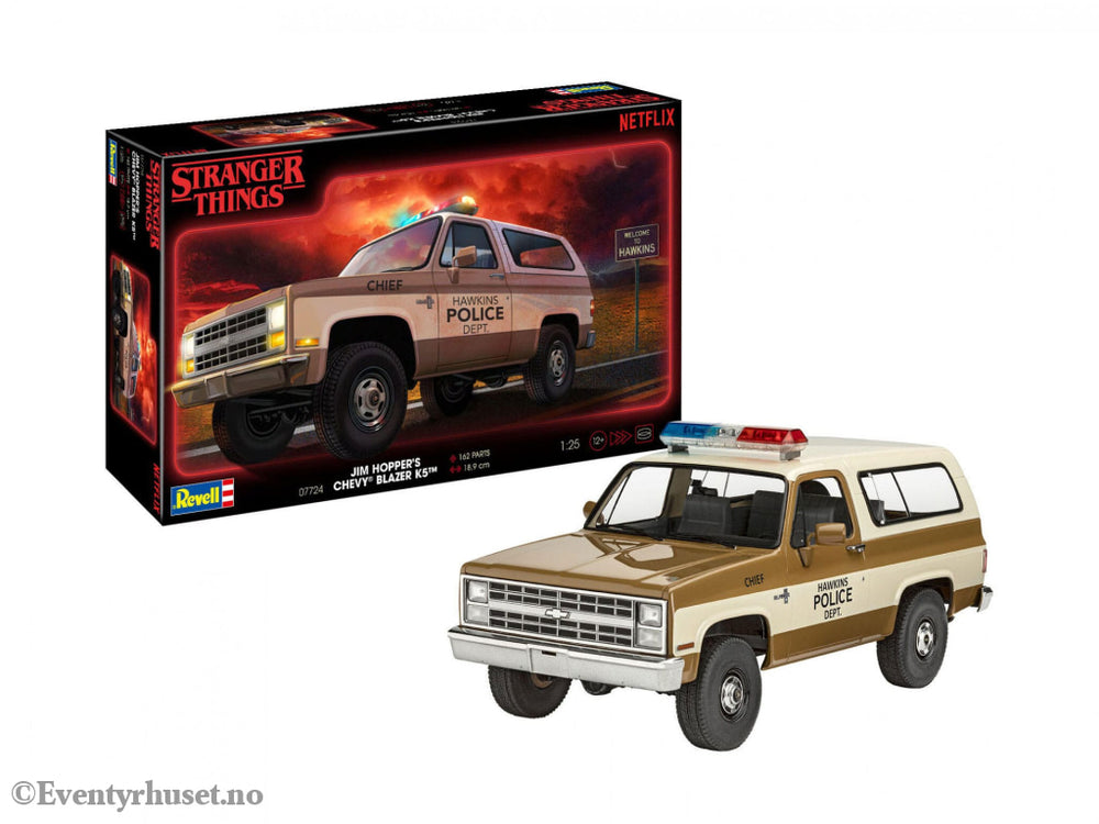 Stranger Things Model Kit 1/25 1985 Chevrolet K5 Blazer 19 cm. Mint In Sealed Box (MISB)! Actionfigur