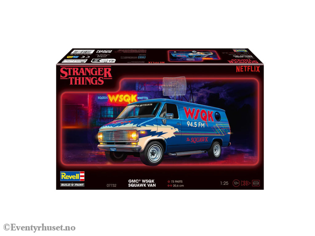 Stranger Things Model Kit 1/25 Squawk Van 21 cm. Mint In Sealed Box (MISB)! Actionfigur