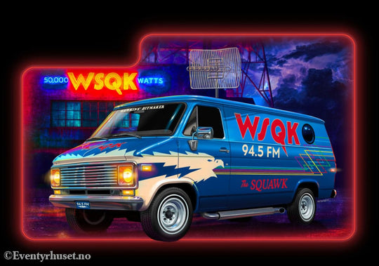 Stranger Things Model Kit 1/25 Squawk Van (Aqua Color) 21 cm Toys