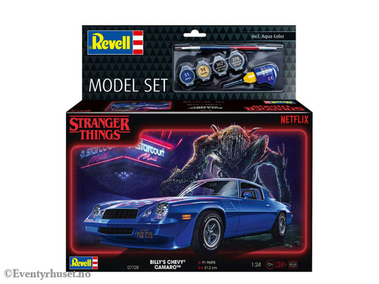 Stranger Things Model Kit Set 1/25 Chevy Camaro Z/28 19 (Aqua Color) 19 cm. Mint In Sealed Box (MISB)! Actionfigur
